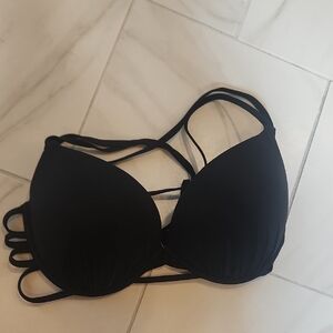 Black Strappy Bikini Top